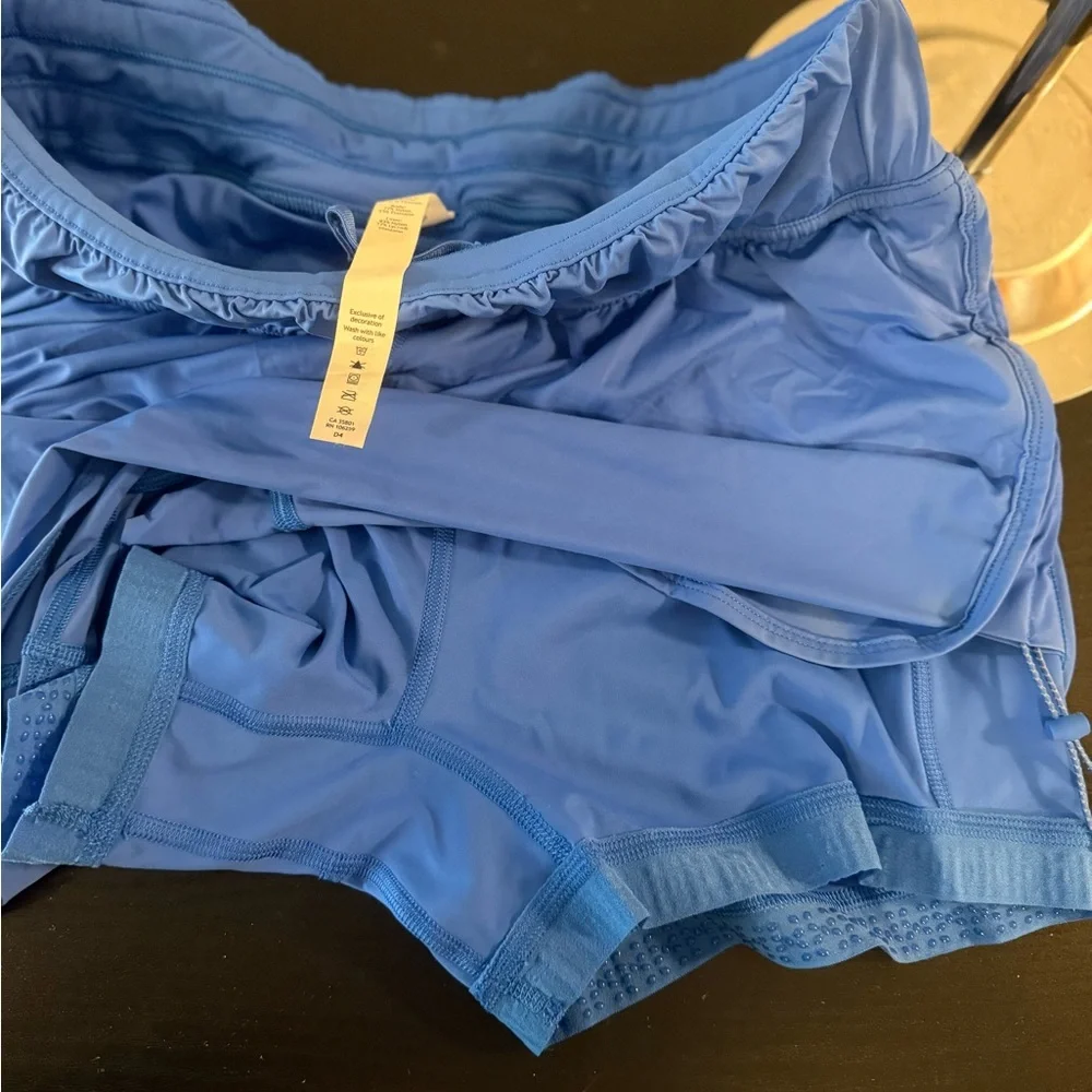Lululemon Athletica Strides Ahead HR 4in Inseam Shorts 8 Blue Bluebell - Picture 7 of 10
